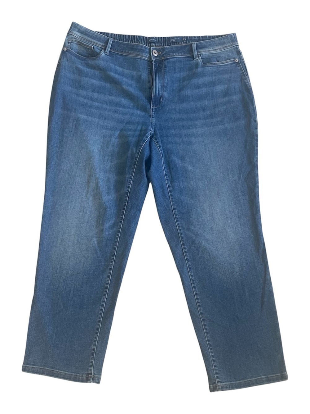 J. Jill Slim Med Wash Blue Denim Slim Ankle Jean Pants